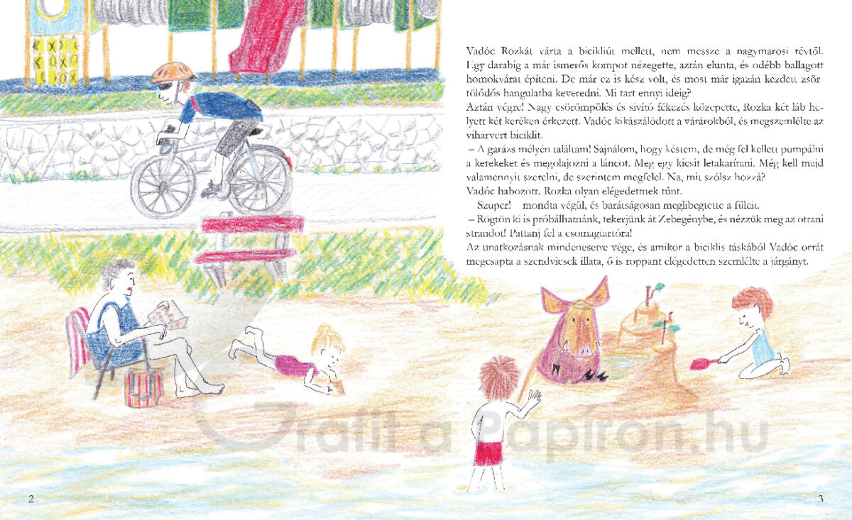 Rozka és Vadóc, no meg Kucor, a felfedezők - mesekönyv részlet